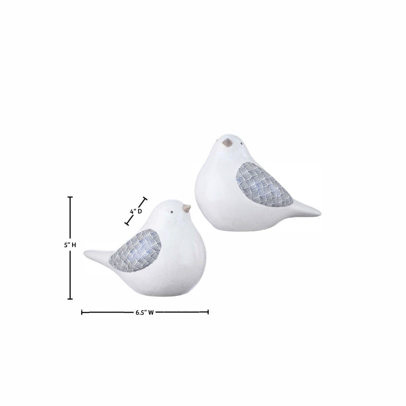 Oiseaux Amalfi en terre cuite 6,5 po