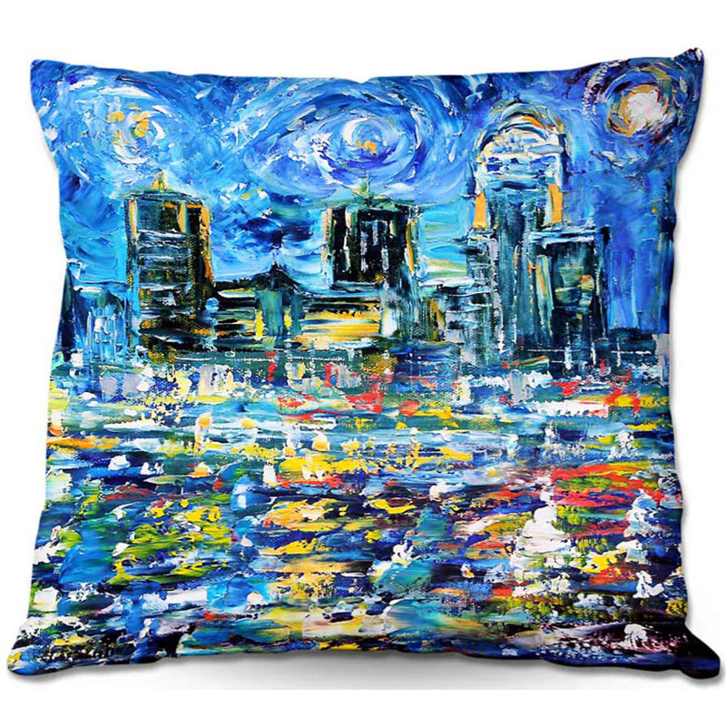Reversible Throw Pillow, 18" x 18"