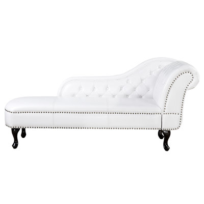 Brennon Faux Leather Chaise Lounge