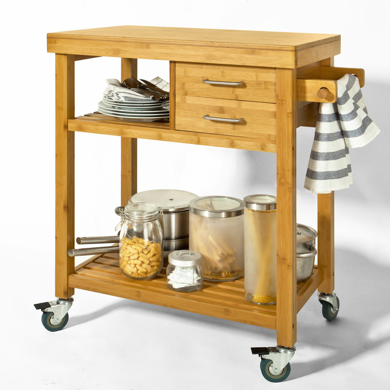 Laney Solid Wood Bar Cart