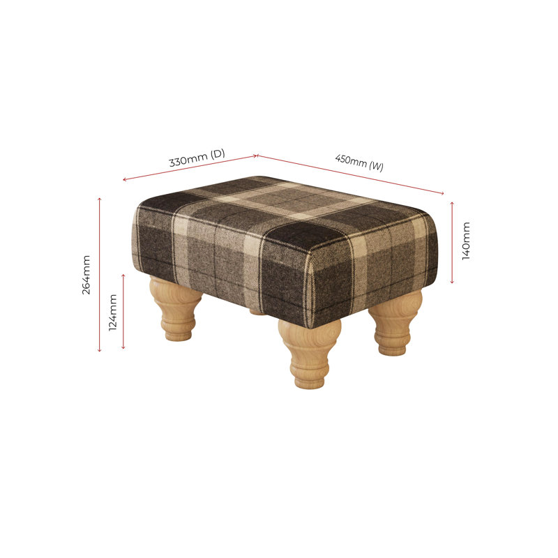 Manufactured Wood Accent Stool, Natural