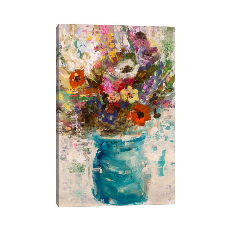 Vase Study by Julian Spencer - Painting on Canvas, 30.48 cm H x 45.72 cm W, Wrapped Canvas