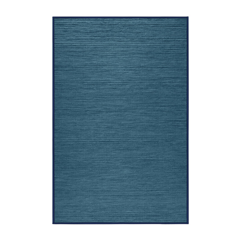 Tapis gris uni lavable à la machine, Rectangulaire 8 pi x 10 pi
