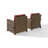 Wicker Patio Conversation Set with Sunbrella® Cushions-410795531-459347023