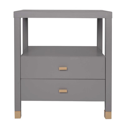 Francisca 2 - Drawer Solid Wood Nightstand