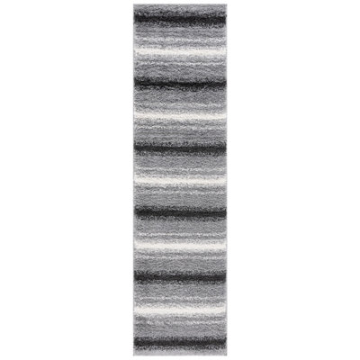Merceer Border & Stripe Shag 200 Performance Striped Rug