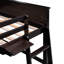 Lit mezzanine avec tiroirs et tablettes - Finition. Fabrication en bois massif. Bureau complet avec rangement de rangement pour chambre à coucher de couleur améliorée-1837307716