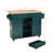 Jaye 51.7" Kitchen Island on Wheels with Storage Cabinet with Drop Leaf Countertop-1235139531