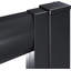 Cabine de douche à cadre carré l 34 po x P 34 po x H 72 po avec base incluse
