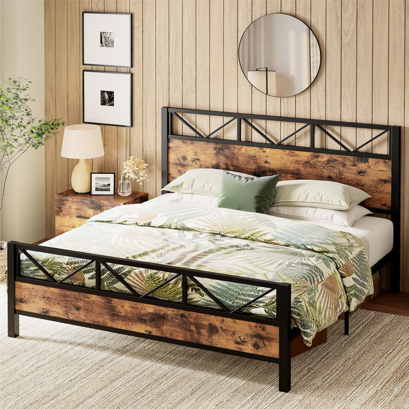 Wykeisha Platform Bed, Vintage Brown, California King