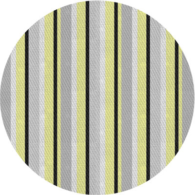 Tapis jaune à rayures Milner