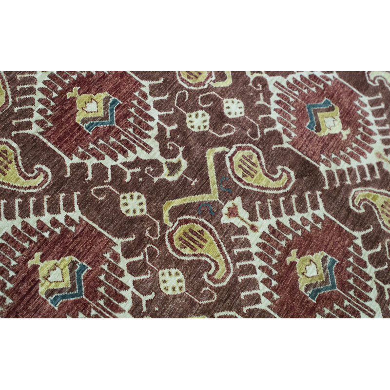 Wool Southwestern Area Rug in Brown/Beige