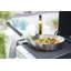 Tower BBQ 28cm Grill Wok with Folding Heat Resistant Handle, Stainless Steel