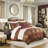 Luxury Brown Bedding Sets, Polyester Chenille Jacquard, Elegant Home Decor