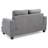 Cozy Transitional Loveseat In Gray-995080869