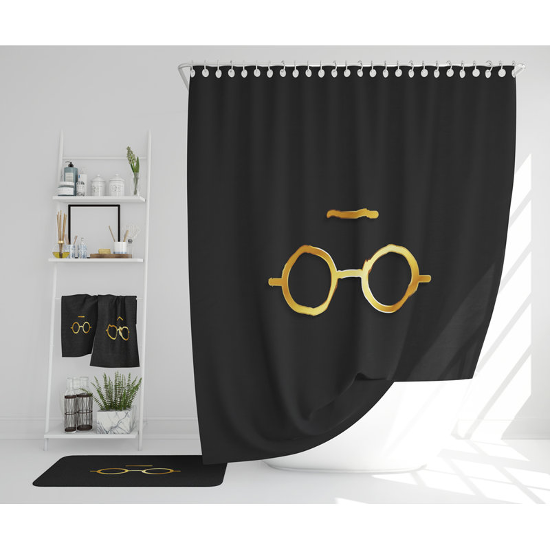Nashanti Polyester Shower Curtain Set