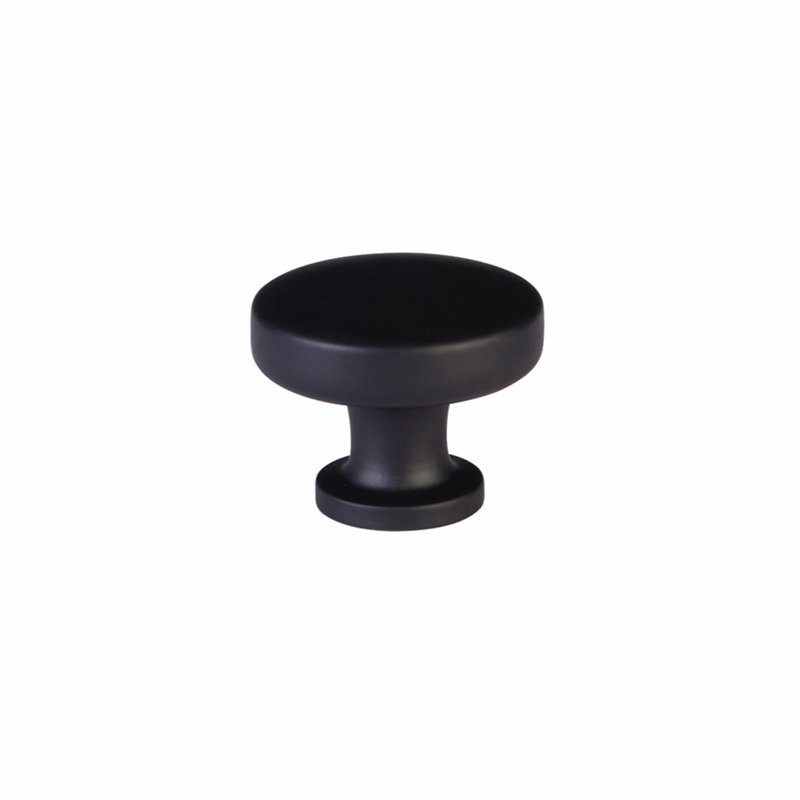 Paxton Round Knob, Flat Black