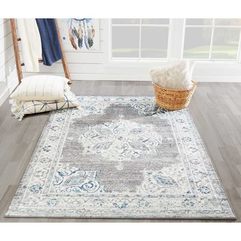 Tapis oriental gris St. Nicholas, Rectangle 9 pi 3 po x 12 pi 6 po