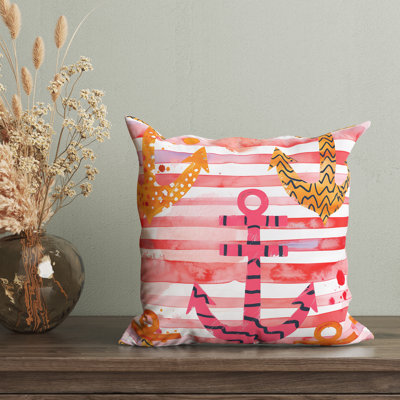 Striped Reversible Pillow Cover