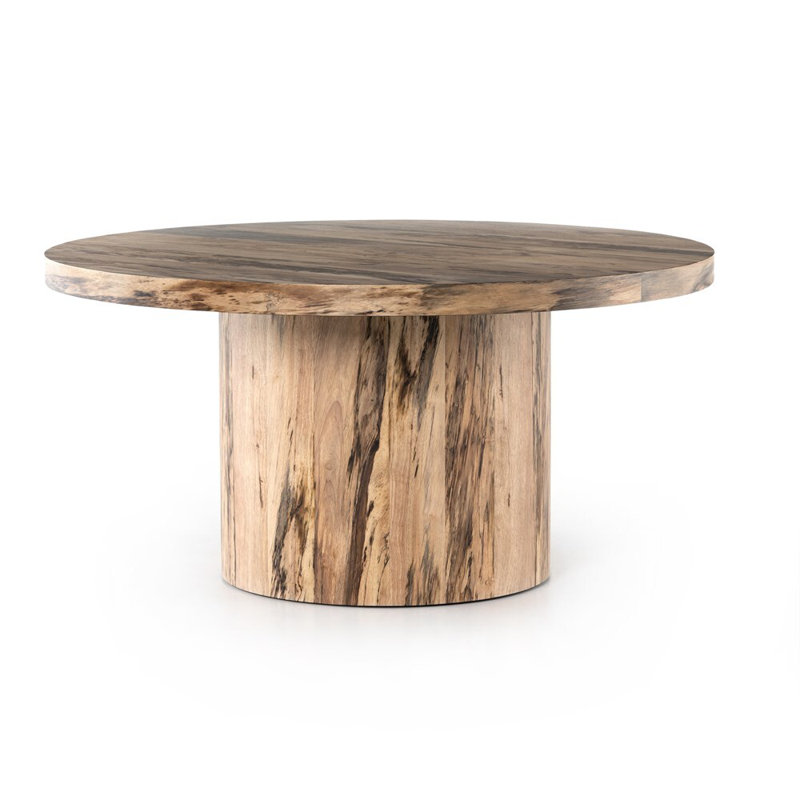 Hudson Round Dining Table, Spalted Primavera