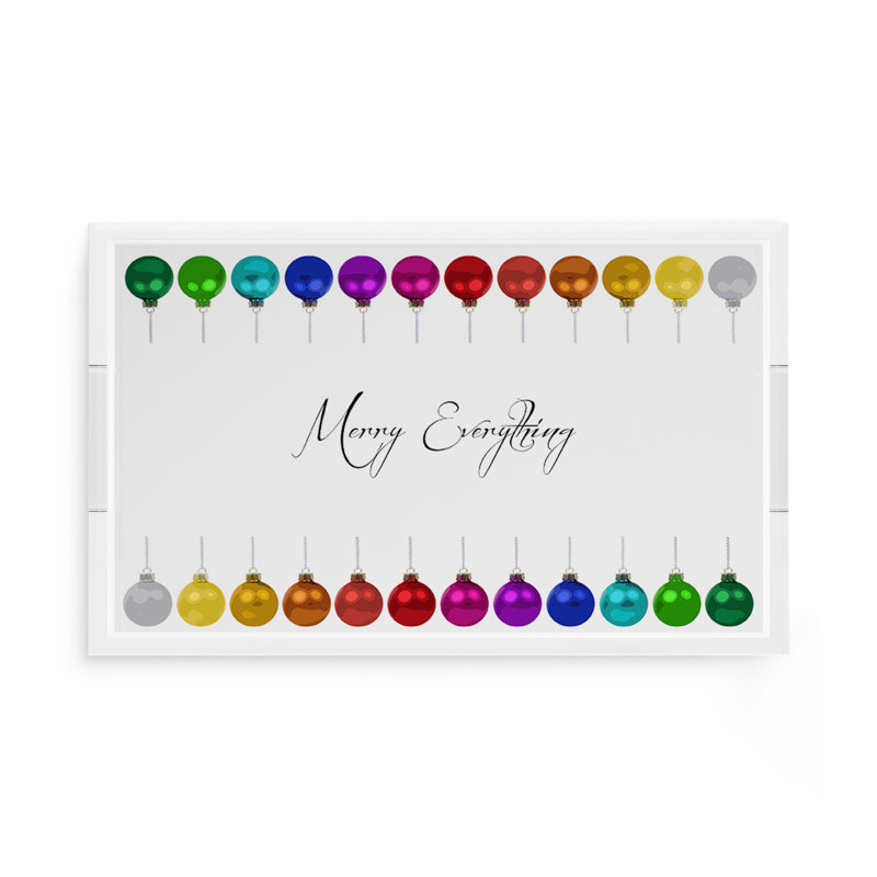 Acrylic Decorative Tray, 17"W x 10.5"D x 2"H