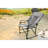 Heavy Duty Portable Camping Directors Chair - Grey Oversized With Side Table For Picnic, Beach, Lawn Fishing Fishing, Picnic-1106816005