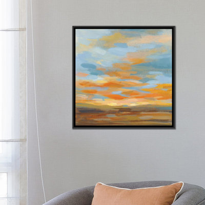 " High Desert Sky II Bright Blue " Oil Painting