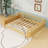 Wood Platform Bed with Safety Rails-2048389023