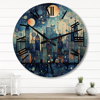 Horloge murale en bois massif Mirtila