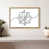 Floating Frame Natural Wood selected