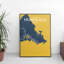 Honolulu City Map - No Frame Print-1848708853