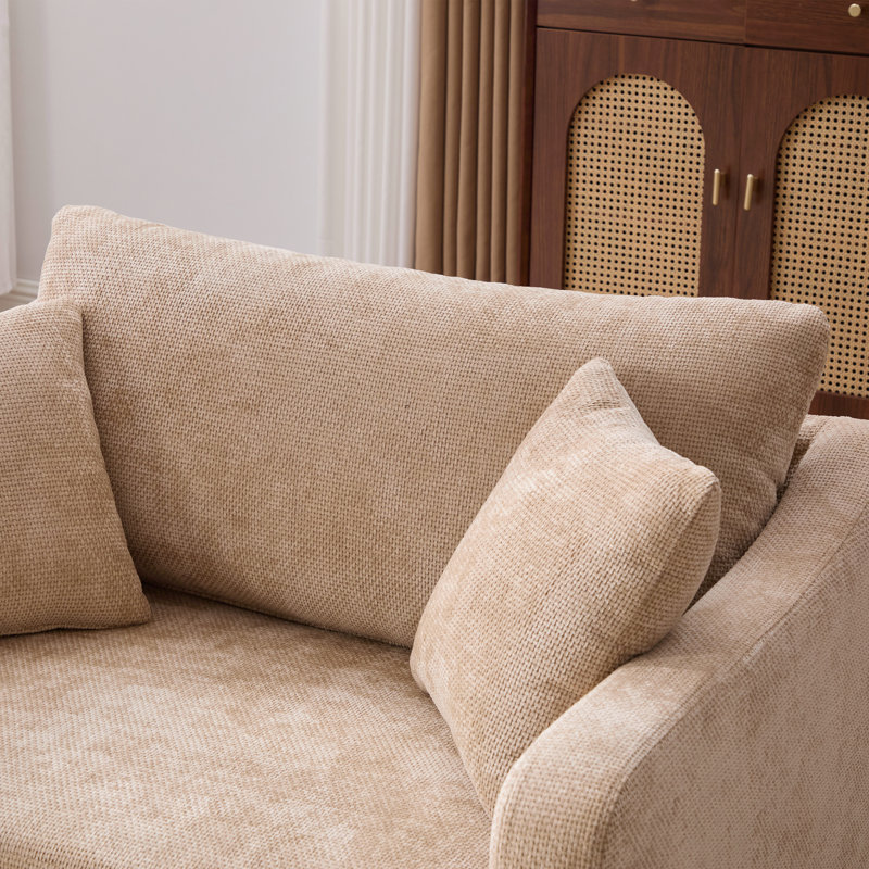 Fauteuil d'appoint 45,25 po Chenille, Blé
