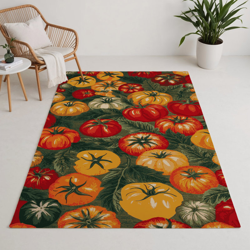 Tapis d'intérieur et d'extérieur brun Botanical, Rectangle 9 pi x 12 pi