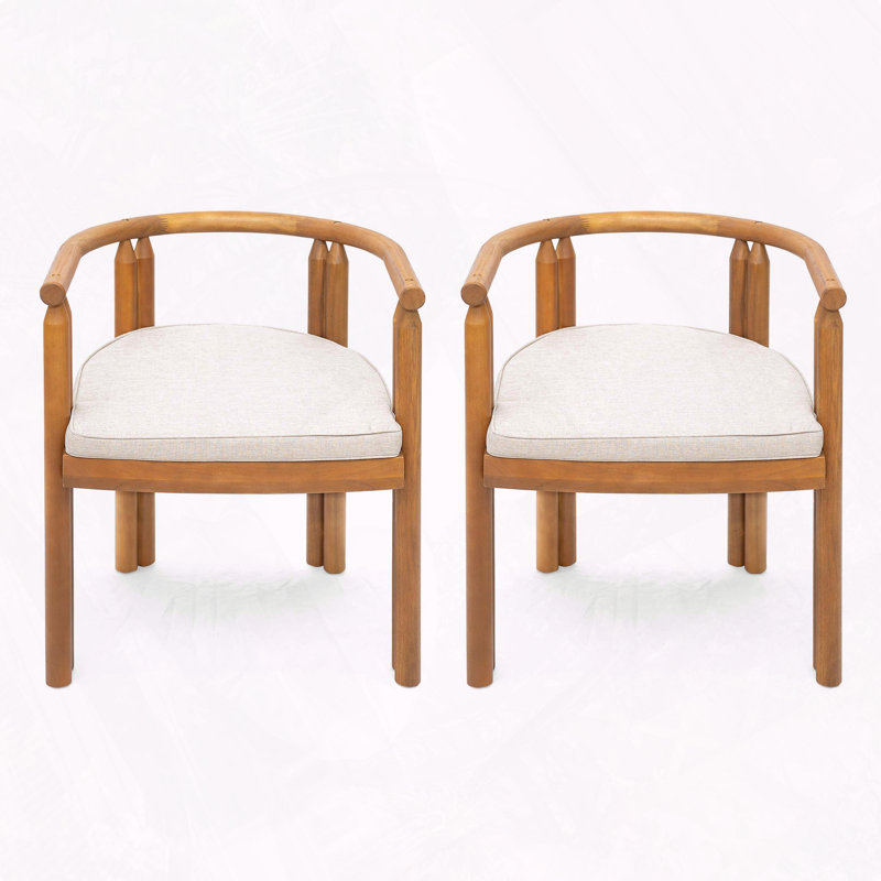 Acacia Wood Dining Chair Sturdy Stable Structure