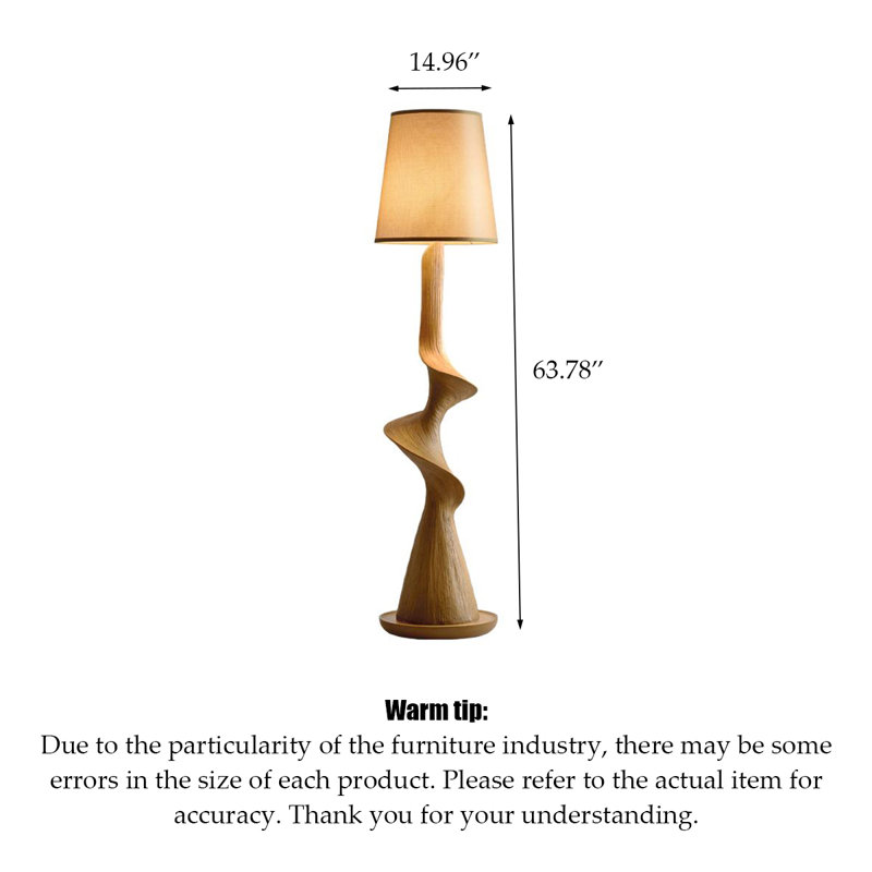 New Chinese Style Resin and Fabric Floor Lamp