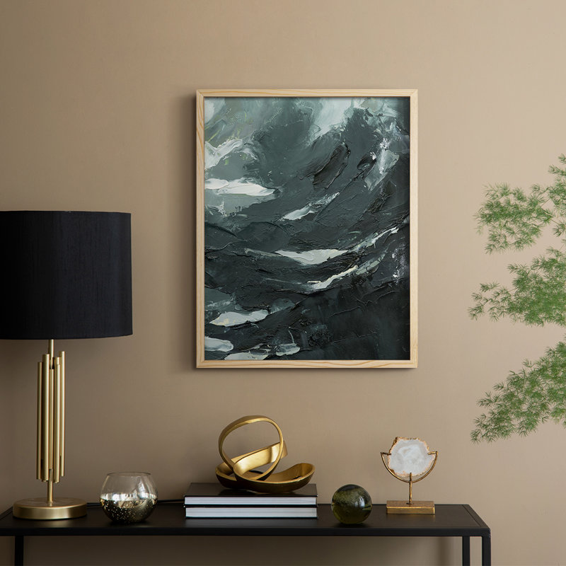 «Lost in the Sea II», reproduction encadrée - bois massif, H 11 po x l 9 po