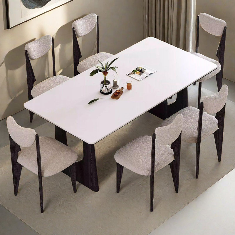 Ensemble de table et chaises Sweet and Creamy, H 29,52 po x L 55,11 po x l 31,49 po