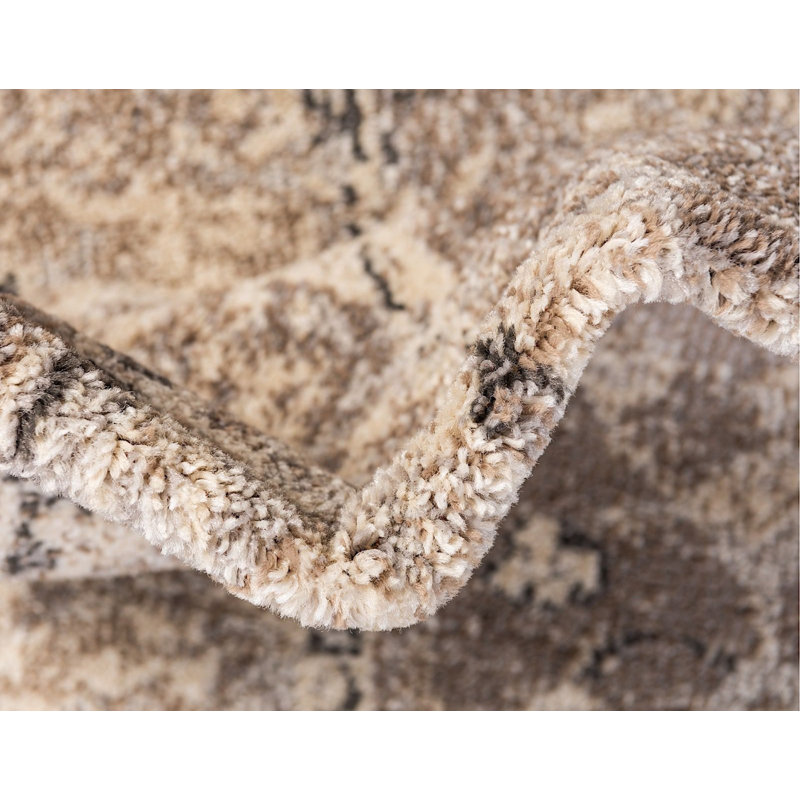 Kalf Abstract Indoor Rug, Round 3'3"