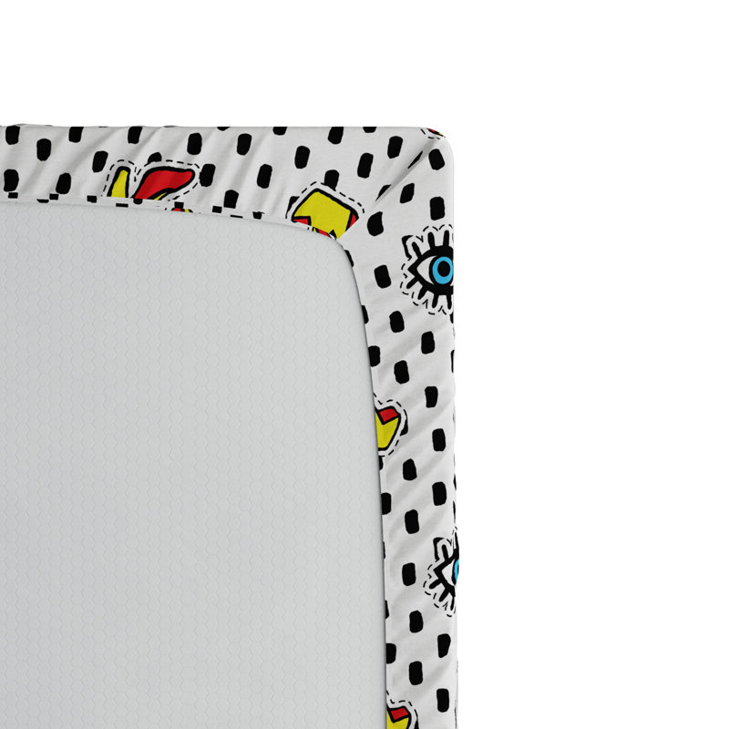 Microfiber Polka Dots Fitted Sheet, Full Fitted Sheet