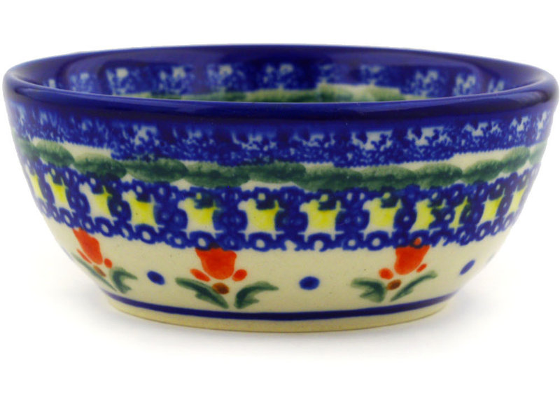 Cocentric Tulips Stoneware Rice Bowl