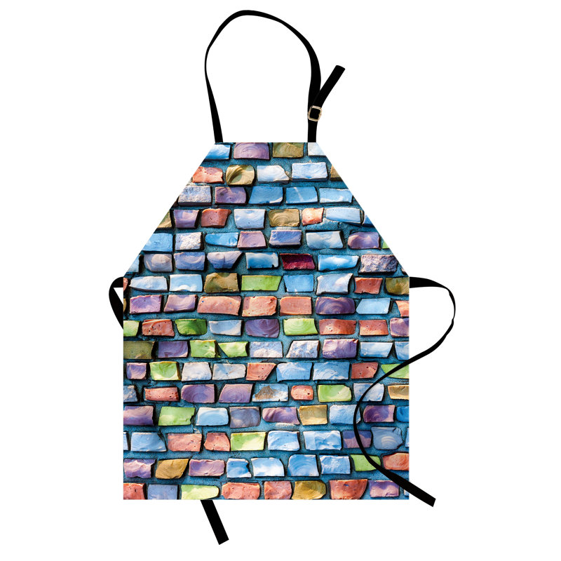 Multicolore, tablier géométrique East Urban Home, cuisine de jardinage, taille adulte