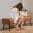 PU Leather Bedroom Bench with Metal Legs Shoe Bench for Entryway -1153653082