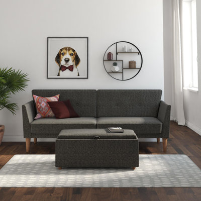 Mirrabooka Twin 204.5cm Upholstered Convertible Sofa