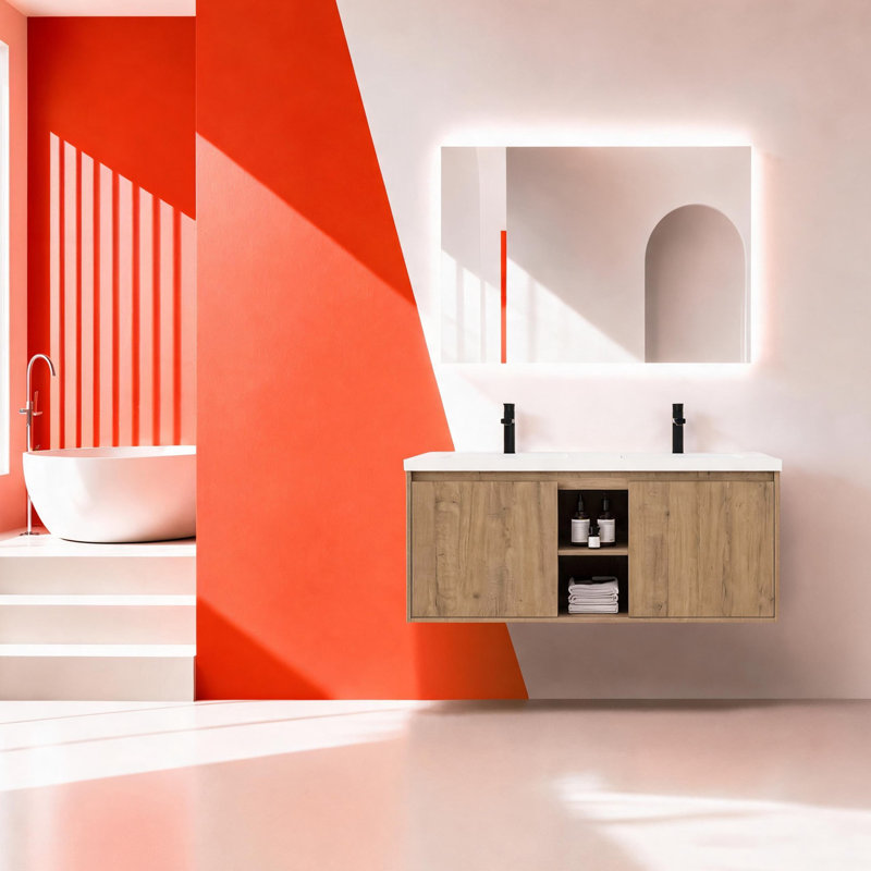 Meuble-lavabo flottant 48 po Dualspace