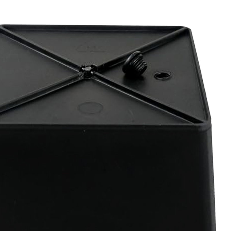 Urne de jardin carrée en plastique 9 "- pots de pépinière avec drainage, H 6,55 po x l 7,72 po x P 7,71 po