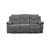 Kalen Grey Chenille Sofa w/ Drop Down Table