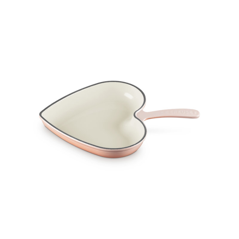 Le Creuset Enameled Cast Iron Traditional Heart Skillet, 10.25 In. - Pêche, Peche