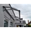 CANOFIX 0.65m Depth Door Canopy Black-Bracket Clear-Sheet