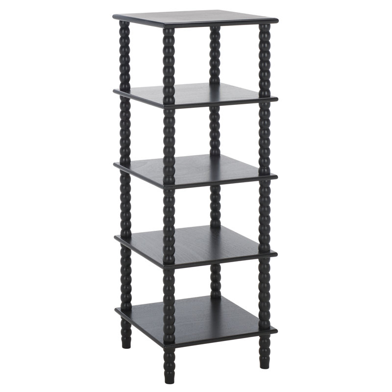 Netta 5 Tier Shelving Unit, Matte Black