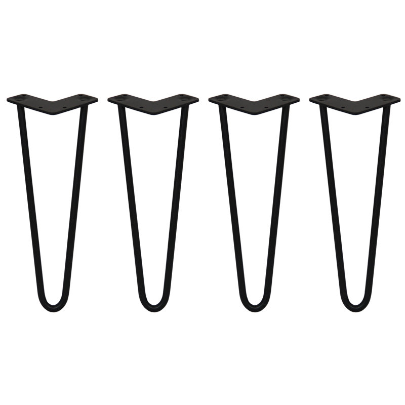 Klimek Table Leg, Black, 35.56cm H x 11cm W x 8cm D
